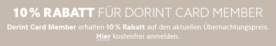 Hier kostenfrei Dorint Card Member werden Hier kostenfrei Dorint Card Member werden